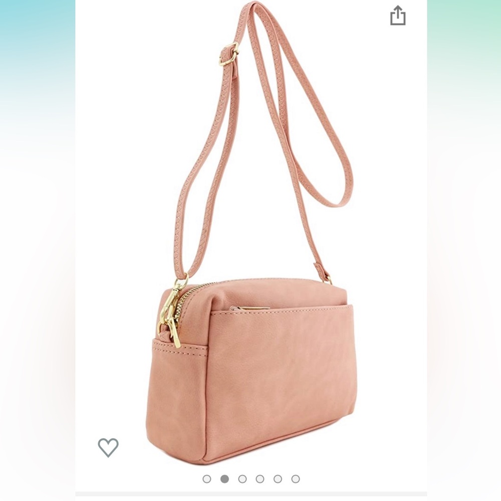 Light Pink Cross Body Bag Purse